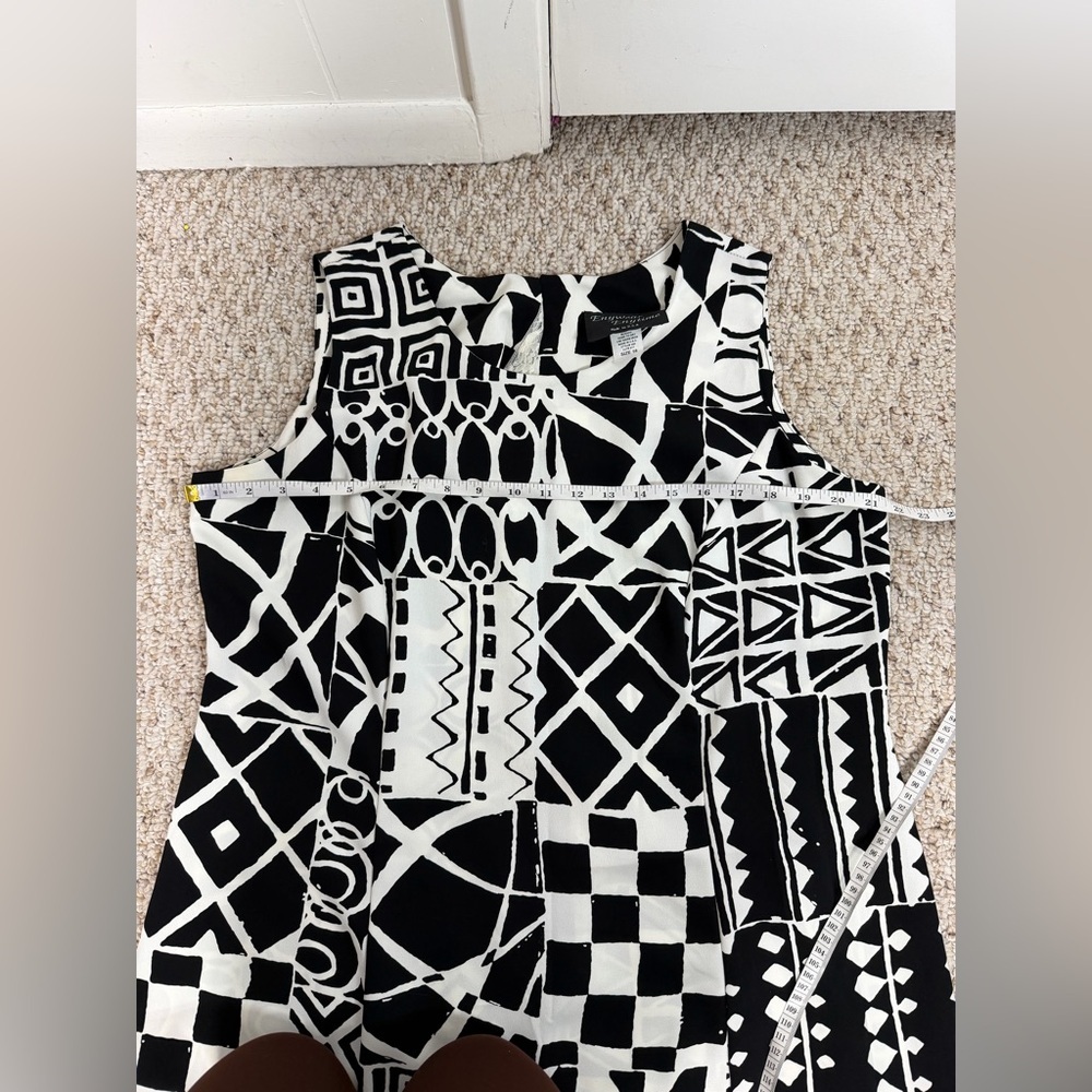 Enywear Enytime Geometric Black and White Midi Dress size 18 - Picture 6 of 7